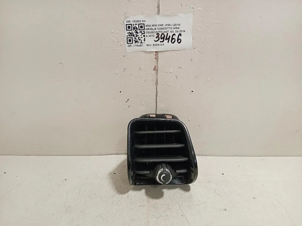 Griglia Condotto ARIA Cruscotto ANT SX 162083 SX Mini MINI ONE F55 2014
