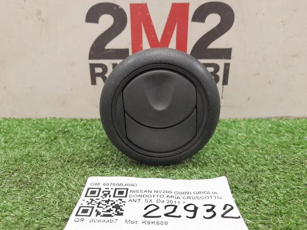 Griglia Condotto ARIA Cruscotto ANT SX 68760BJ04D Nissan Nv200 2009
