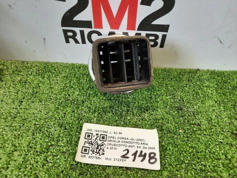 Griglia Condotto ARIA Cruscotto ANT SX 13417366 Opel Corsa D 2007
