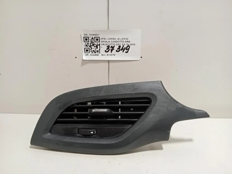 Griglia Condotto ARIA Cruscotto ANT SX 13384931 Opel Corsa E 2014