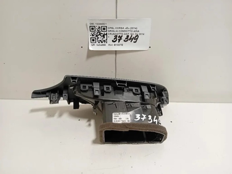 Griglia Condotto ARIA Cruscotto ANT SX 13384931 Opel Corsa E 2014