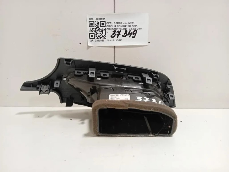 Griglia Condotto ARIA Cruscotto ANT SX 13384931 Opel Corsa E 2014