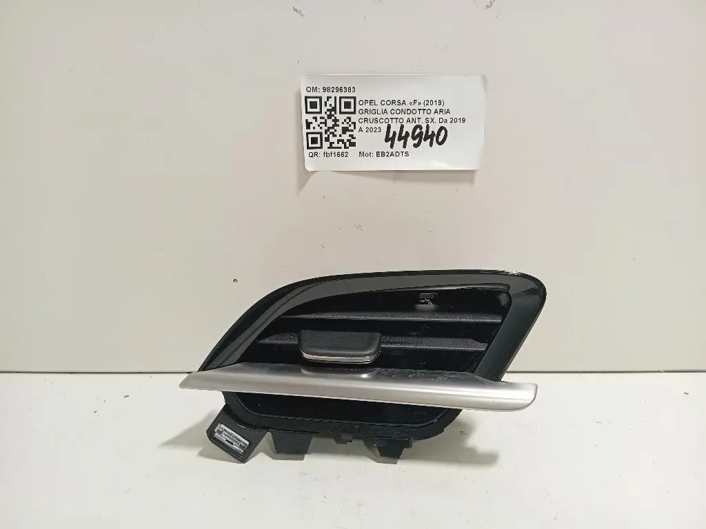 Griglia Condotto ARIA Cruscotto ANT SX 98296383 Opel Corsa F 2019