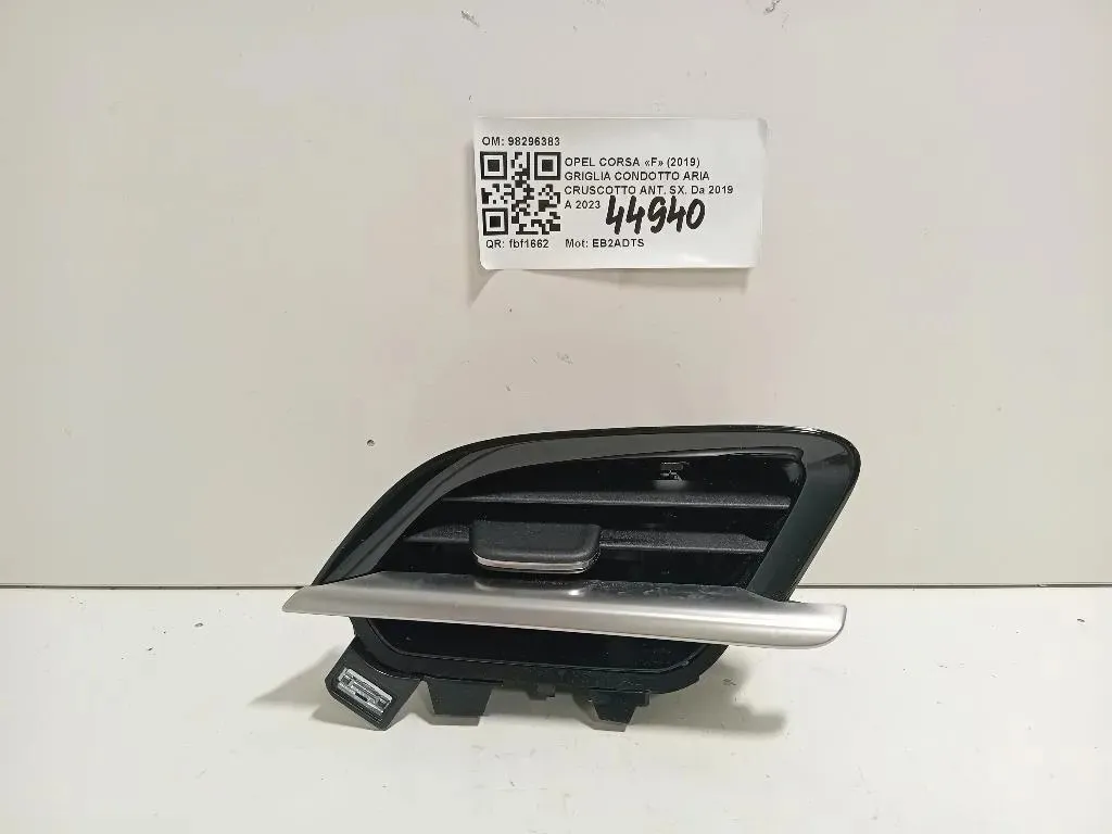 Griglia Condotto ARIA Cruscotto ANT SX 98296383 Opel Corsa F 2019