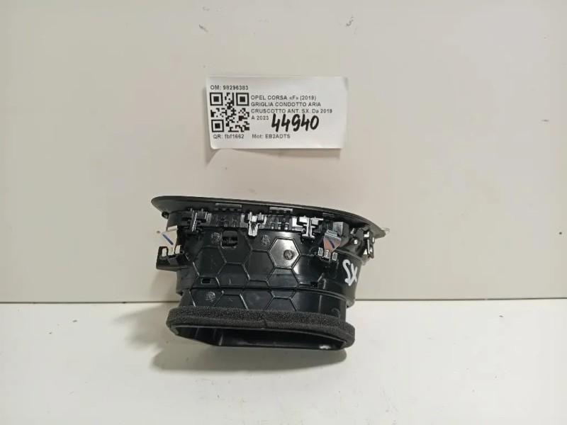 Griglia Condotto ARIA Cruscotto ANT SX 98296383 Opel Corsa F 2019