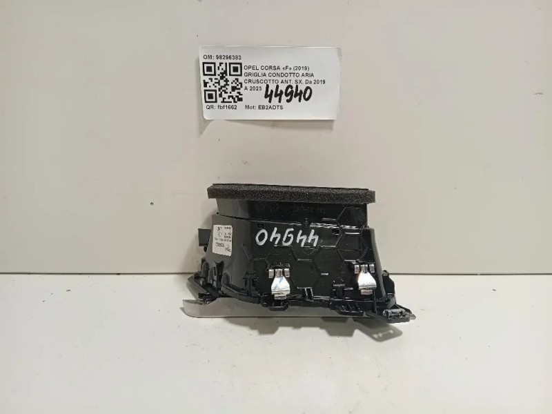 Griglia Condotto ARIA Cruscotto ANT SX 98296383 Opel Corsa F 2019