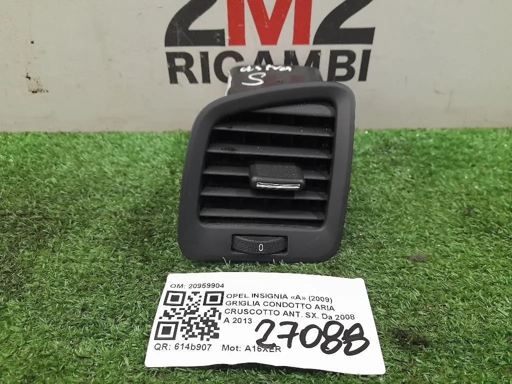Griglia Condotto ARIA Cruscotto ANT SX 20959904 Opel Insignia A 2009