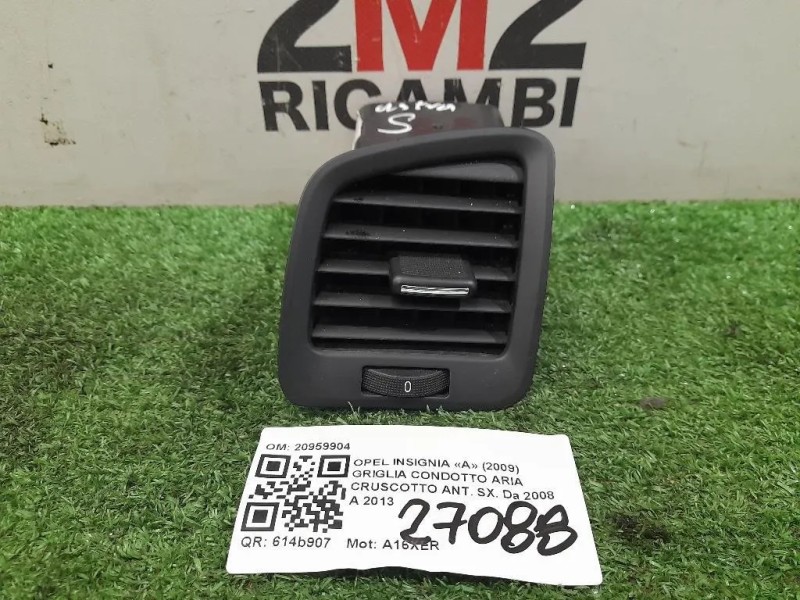 Griglia Condotto ARIA Cruscotto ANT SX 20959904 Opel Insignia A 2009