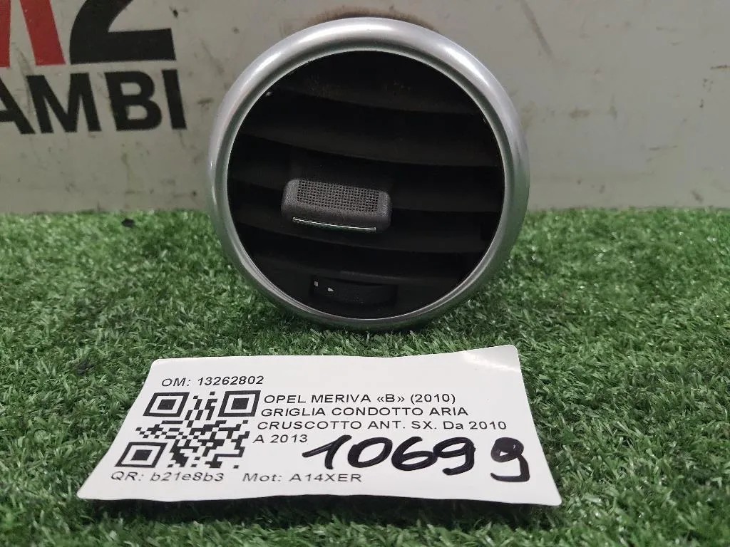 Griglia Condotto ARIA Cruscotto ANT SX 13262802 Opel Meriva B 2010