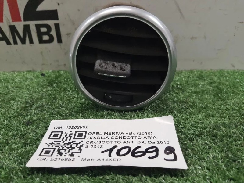 Griglia Condotto ARIA Cruscotto ANT SX 13262802 Opel Meriva B 2010