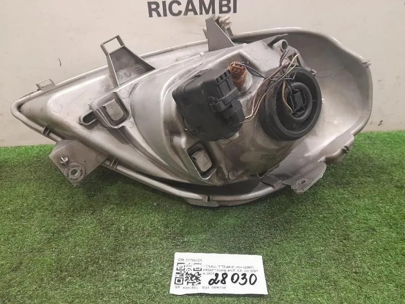 Proiettore ANT SX 91165721 Opel Vivaro A 2001