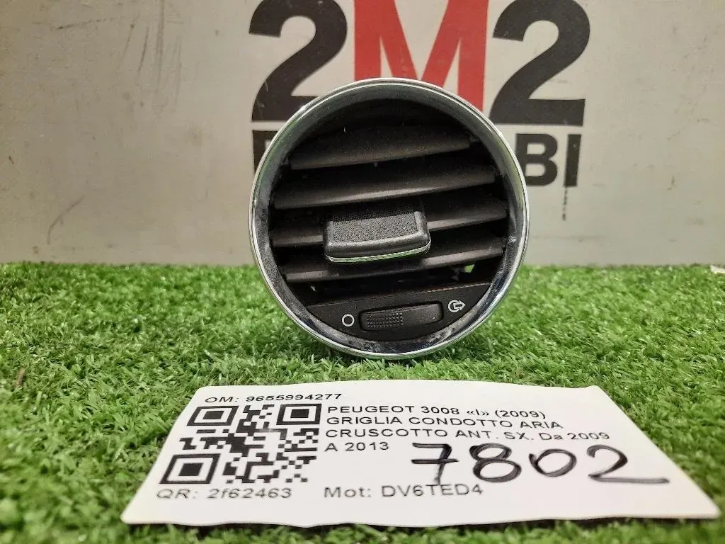 Griglia Condotto ARIA Cruscotto ANT SX 9655994277 Peugeot 3008 I 2009