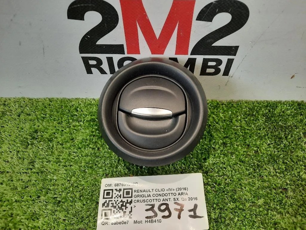Griglia Condotto ARIA Cruscotto ANT SX 687601310R Renault CLIO IV 2016