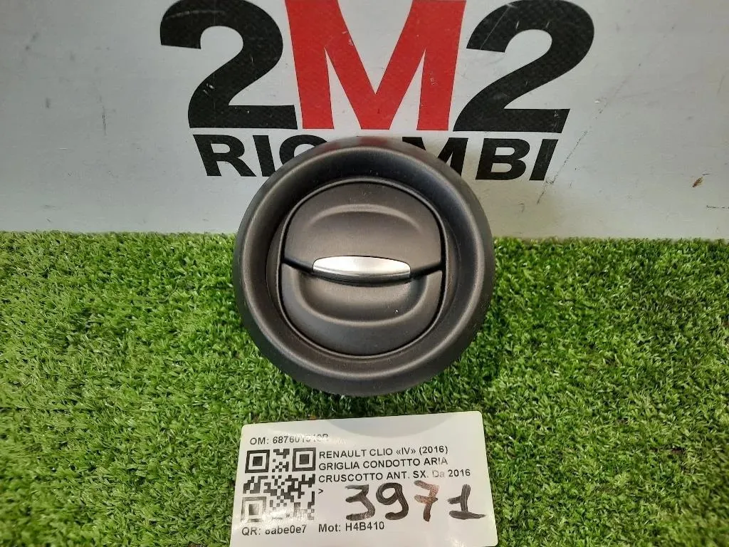 Griglia Condotto ARIA Cruscotto ANT SX 687601310R Renault CLIO IV 2016