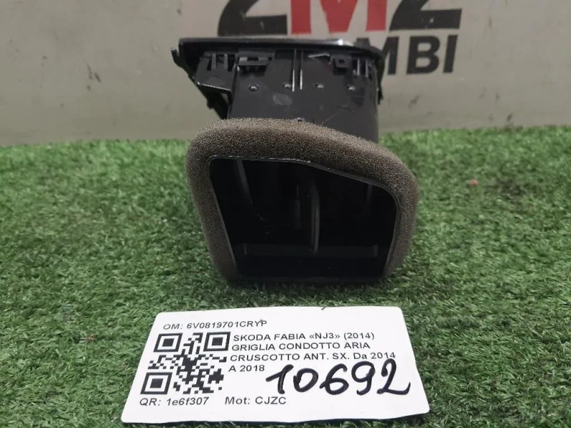 Griglia Condotto ARIA Cruscotto ANT SX 6V0819701CRYP Skoda Fabia NJ3 2014