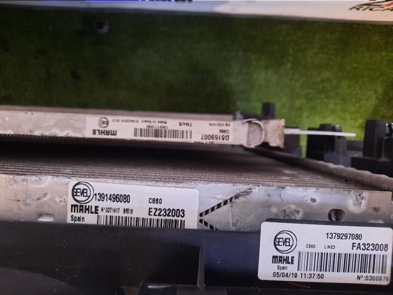 Radiatore Acqua 1367533080 Fiat Ducato 290 2014