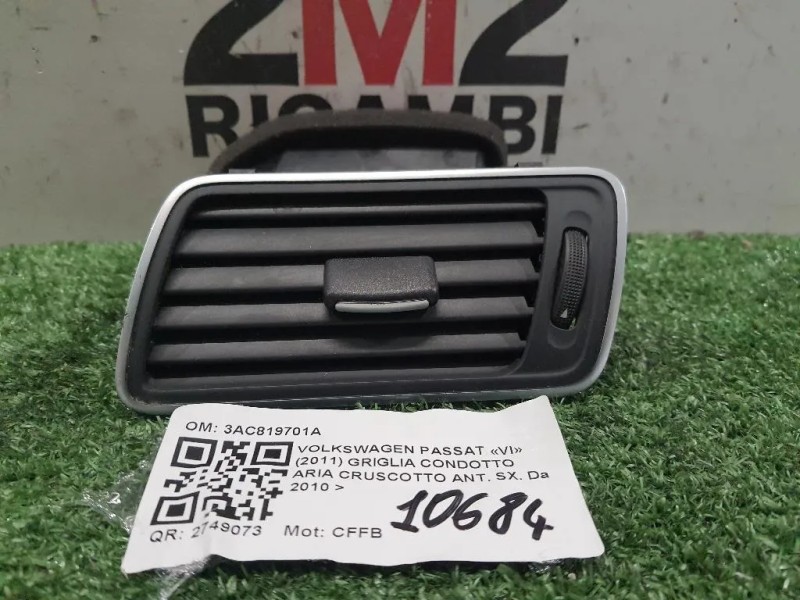 Griglia Condotto ARIA Cruscotto ANT SX 3AC819701A Volkswagen Passat VI 2011