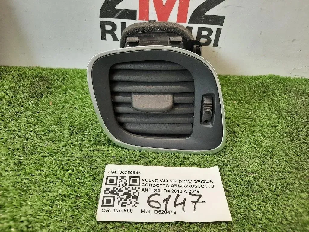 Griglia Condotto ARIA Cruscotto ANT SX 30780846 Volvo V40 II 2012