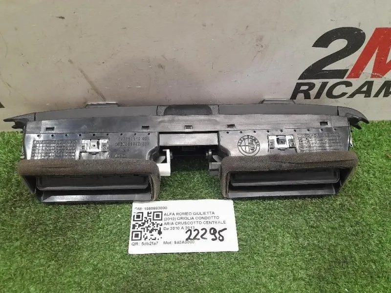 Griglia Condotto ARIA Cruscotto Centrale 1560883800 Alfa Romeo Giulietta 2010