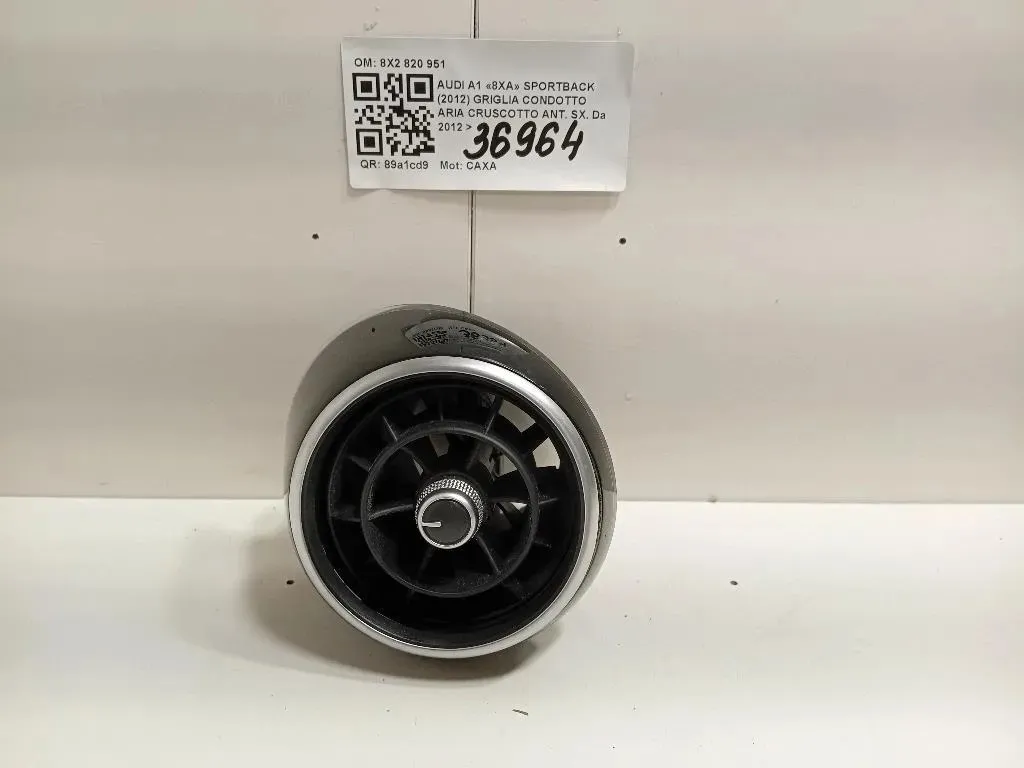 Griglia Condotto ARIA Cruscotto Centrale 8X2820951 Audi A1 8XA Sportback 2012