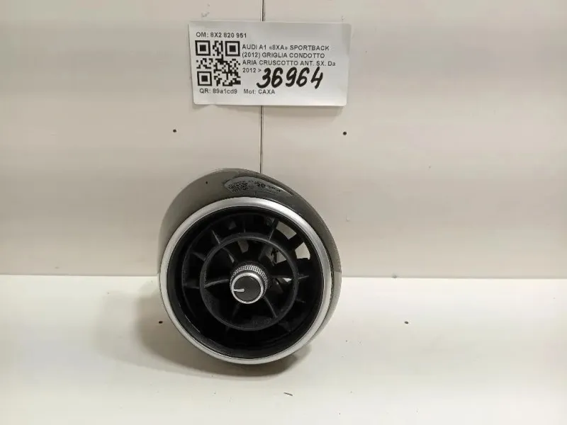 Griglia Condotto ARIA Cruscotto Centrale 8X2820951 Audi A1 8XA Sportback 2012