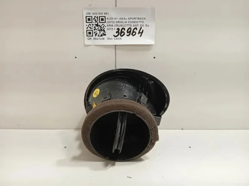 Griglia Condotto ARIA Cruscotto Centrale 8X2820951 Audi A1 8XA Sportback 2012