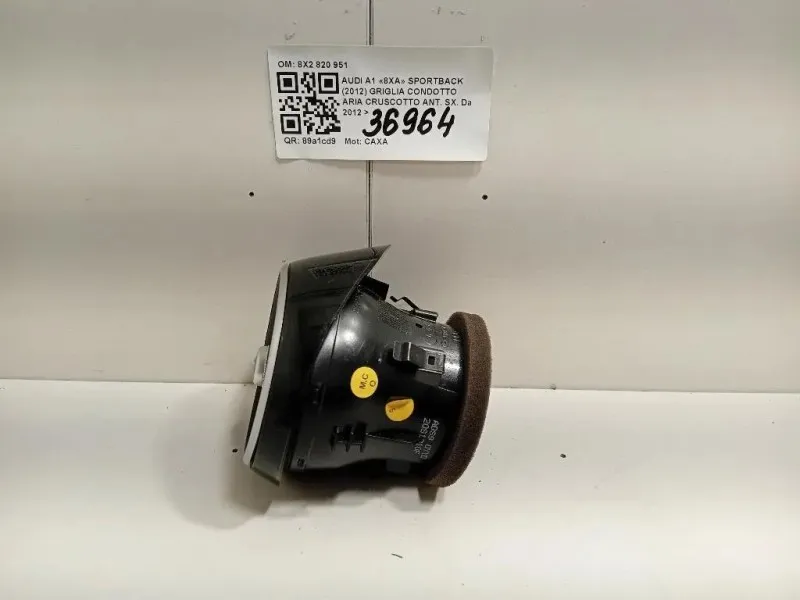 Griglia Condotto ARIA Cruscotto Centrale 8X2820951 Audi A1 8XA Sportback 2012