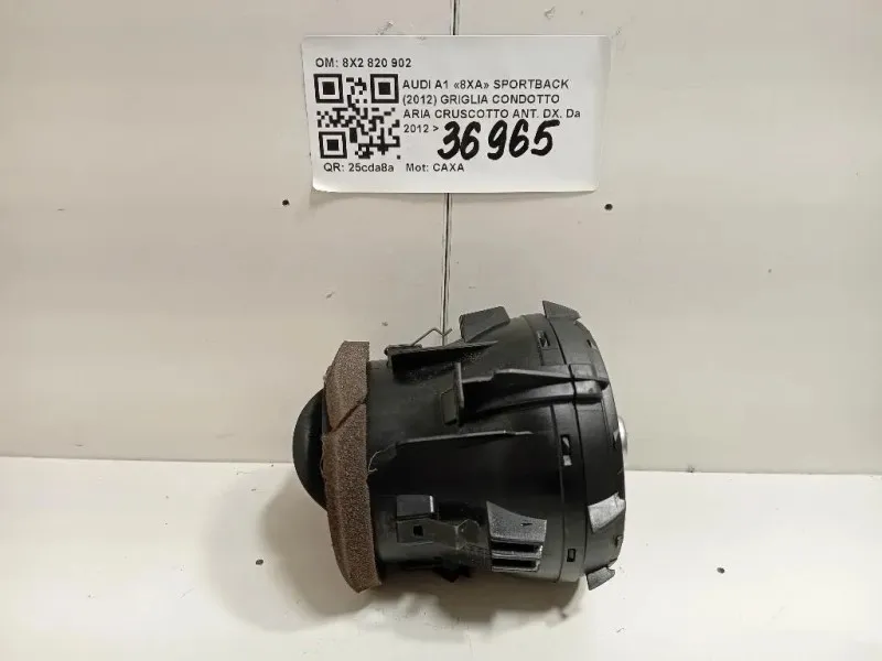 Griglia Condotto ARIA Cruscotto Centrale 8X2820902 Audi A1 8XA Sportback 2012