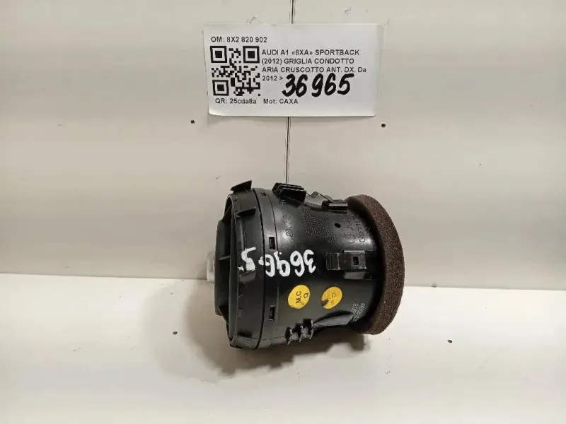 Griglia Condotto ARIA Cruscotto Centrale 8X2820902 Audi A1 8XA Sportback 2012