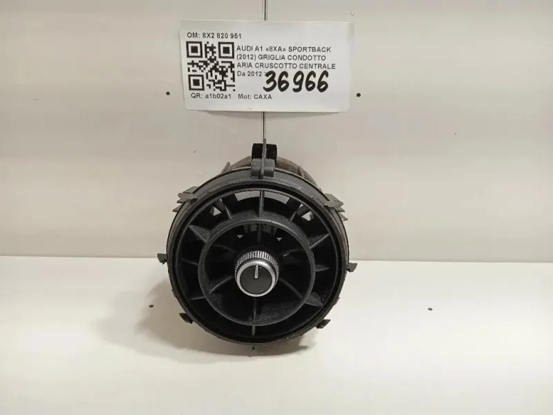 Griglia Condotto ARIA Cruscotto Centrale 8X2820951 Audi A1 8XA Sportback 2012