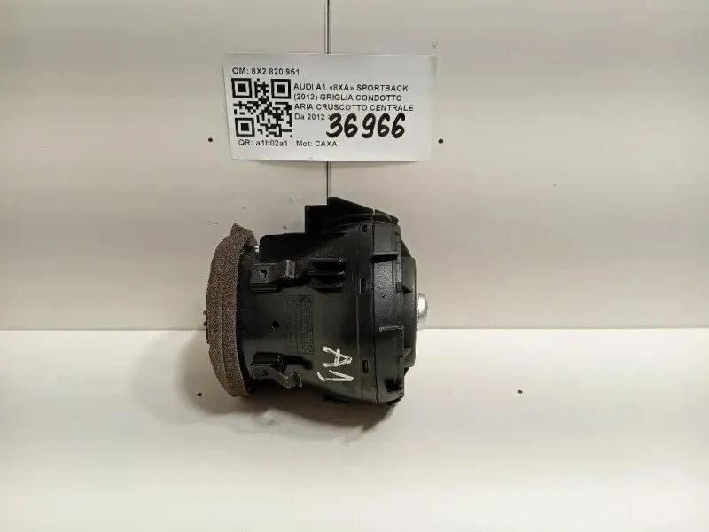 Griglia Condotto ARIA Cruscotto Centrale 8X2820951 Audi A1 8XA Sportback 2012