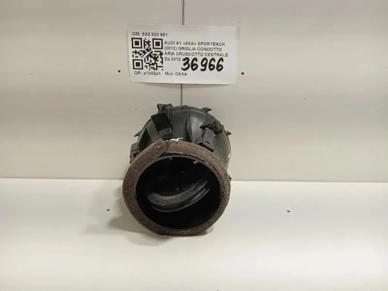 Griglia Condotto ARIA Cruscotto Centrale 8X2820951 Audi A1 8XA Sportback 2012