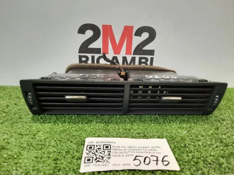 Griglia Condotto ARIA Cruscotto Centrale 8E0820951H Audi A4 8ED Avant 2005