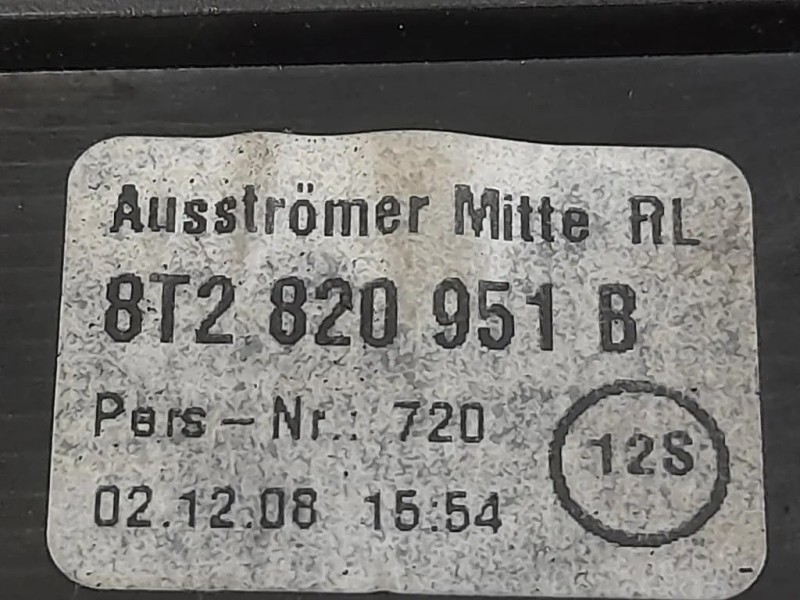 Griglia Condotto ARIA Cruscotto Centrale 8T2820951B Audi A4 8K5 Avant 2008