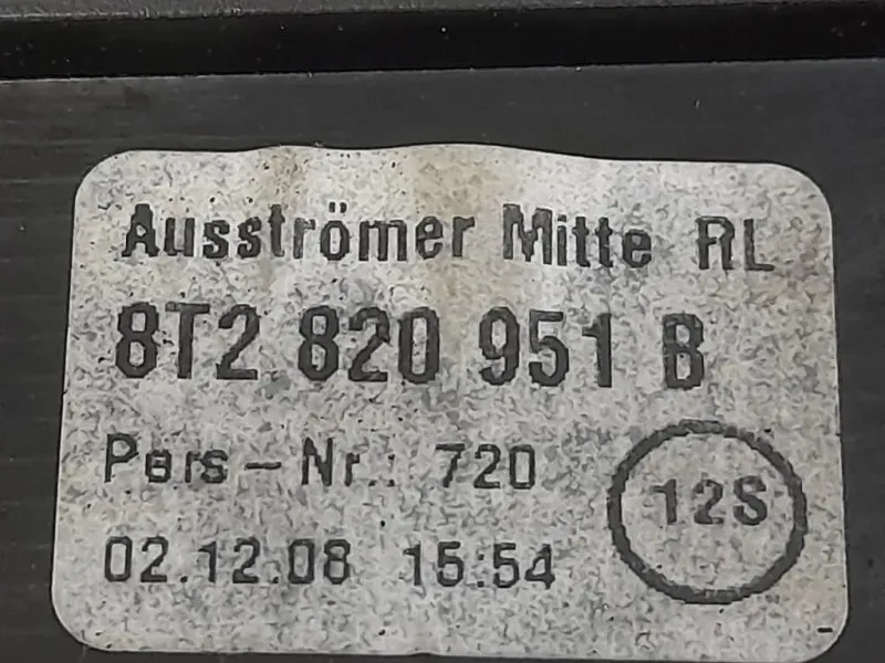 Griglia Condotto ARIA Cruscotto Centrale 8T2820951B Audi A4 8K5 Avant 2008