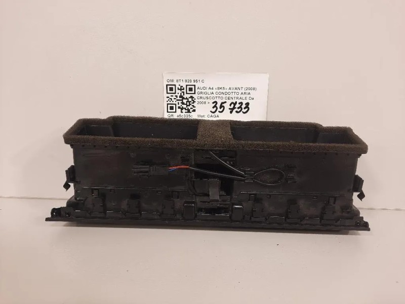Griglia Condotto ARIA Cruscotto Centrale 8T1820951C Audi A4 8K5 Avant 2008