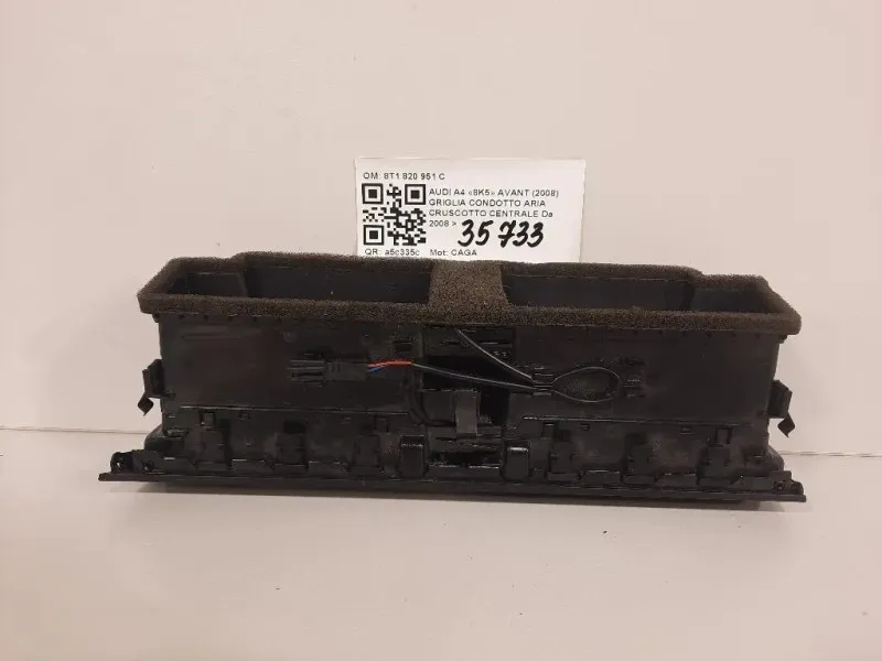 Griglia Condotto ARIA Cruscotto Centrale 8T1820951C Audi A4 8K5 Avant 2008