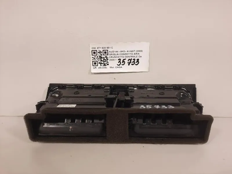 Griglia Condotto ARIA Cruscotto Centrale 8T1820951C Audi A4 8K5 Avant 2008