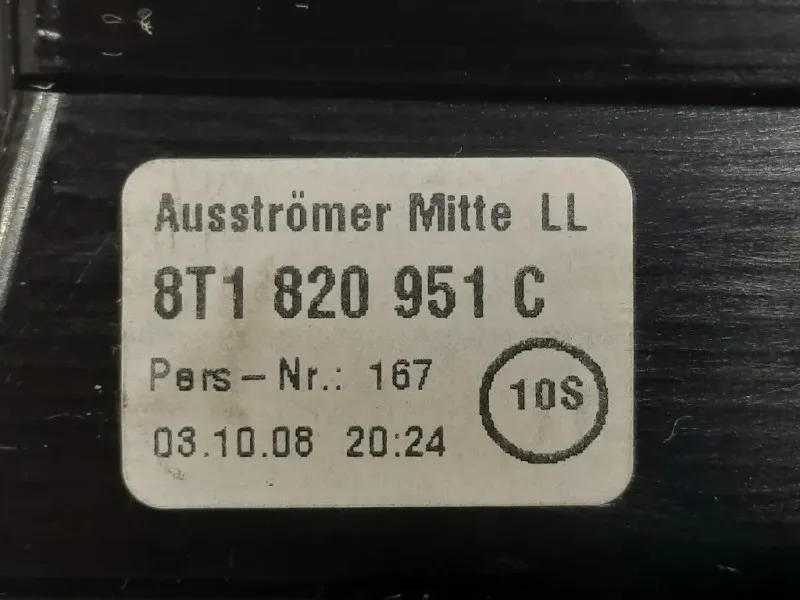 Griglia Condotto ARIA Cruscotto Centrale 8T1820951C Audi A4 8K5 Avant 2008