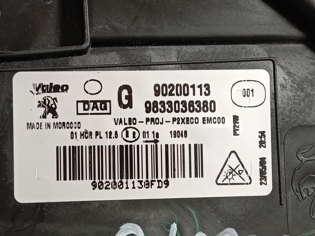 Proiettore ANT SX 9833036380 Peugeot 208 II 2019