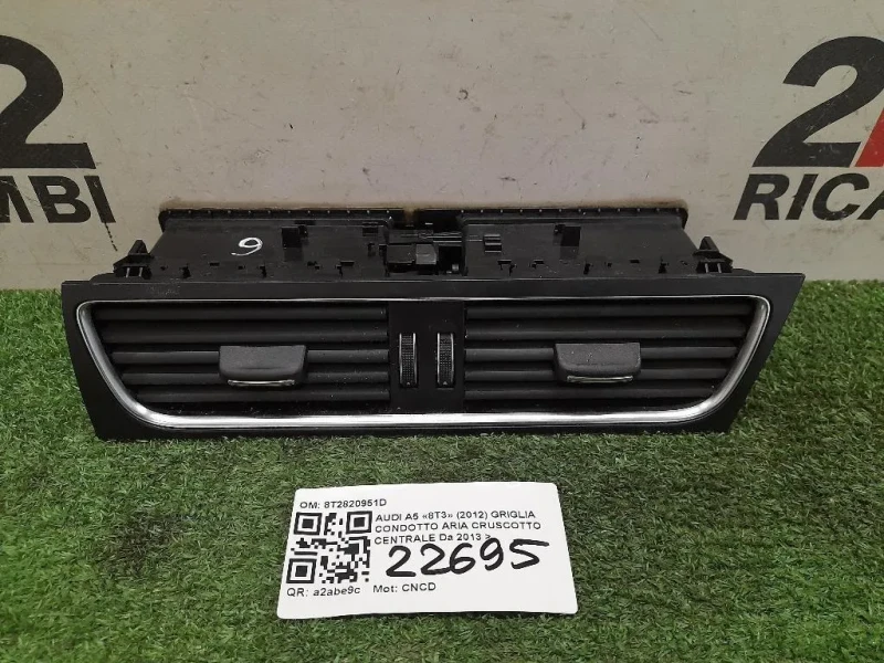 Griglia Condotto ARIA Cruscotto Centrale 8T2820951D Audi A5 8T3 2012