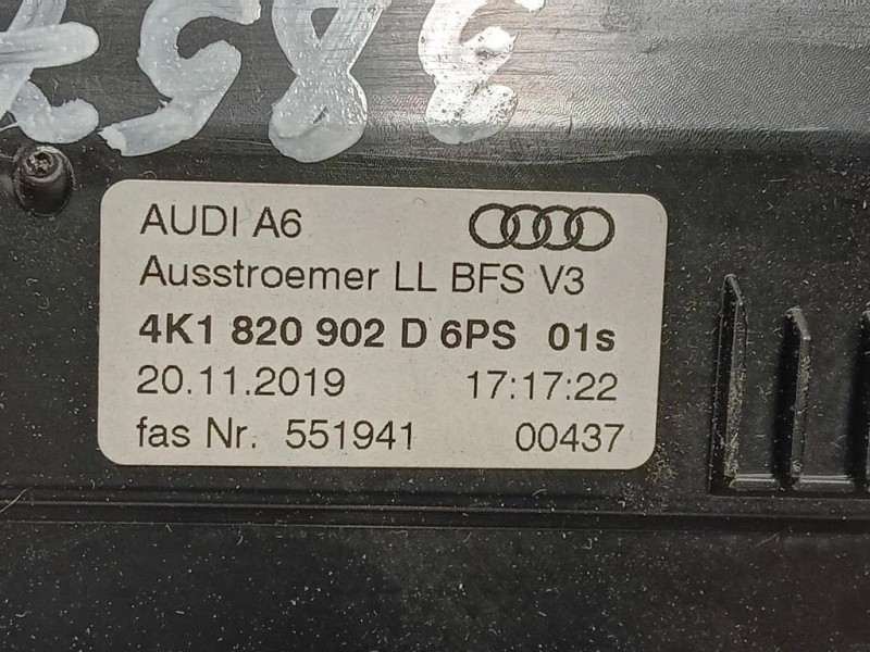 Griglia Condotto ARIA Cruscotto Centrale 4K1 820 902 D Audi A6 4a5c8 Avant 2018