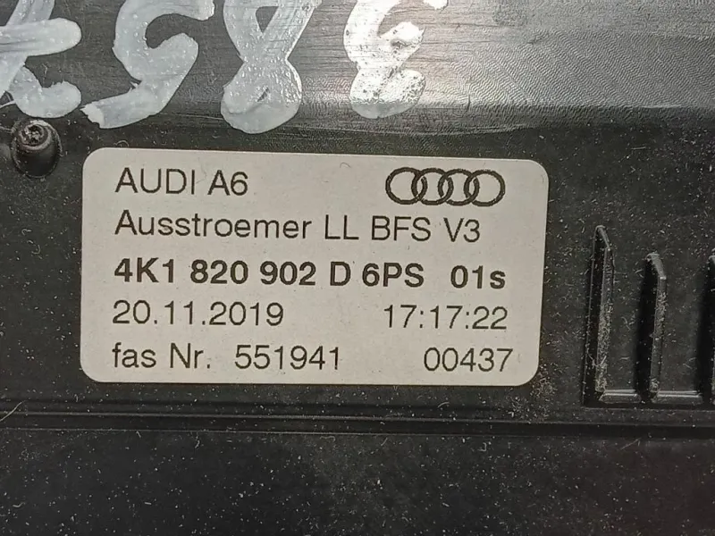 Griglia Condotto ARIA Cruscotto Centrale 4K1 820 902 D Audi A6 4a5c8 Avant 2018