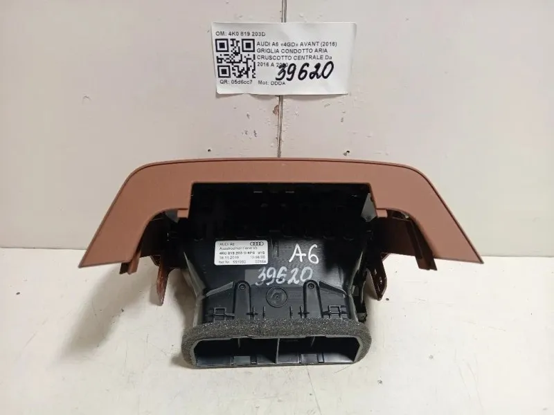 Griglia Condotto ARIA Cruscotto Centrale 4K0 819 203D Audi A6 4GD Avant 2016