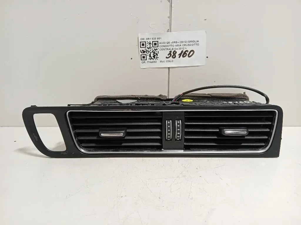 Griglia Condotto ARIA Cruscotto Centrale 8R1820951LLBFS Audi Q5 8RB 2012