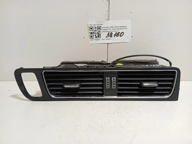 Griglia Condotto ARIA Cruscotto Centrale 8R1820951LLBFS Audi Q5 8RB 2012