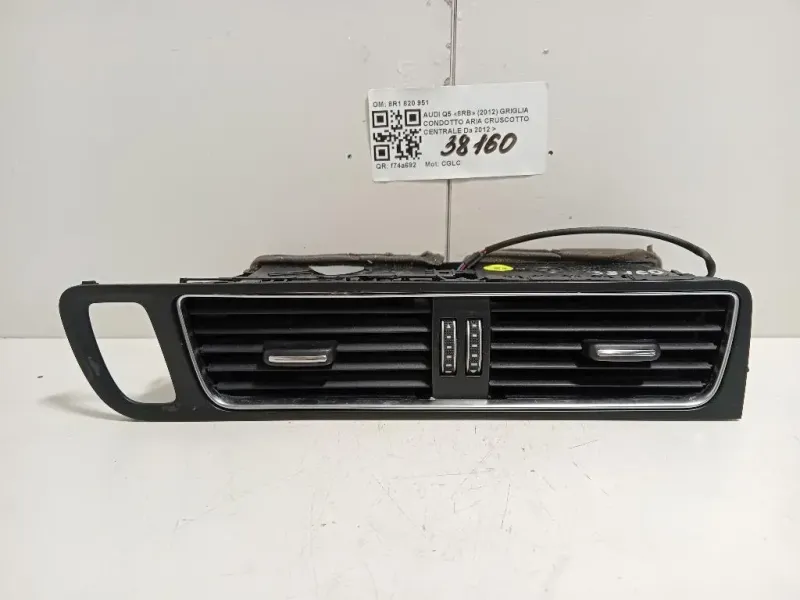 Griglia Condotto ARIA Cruscotto Centrale 8R1820951LLBFS Audi Q5 8RB 2012