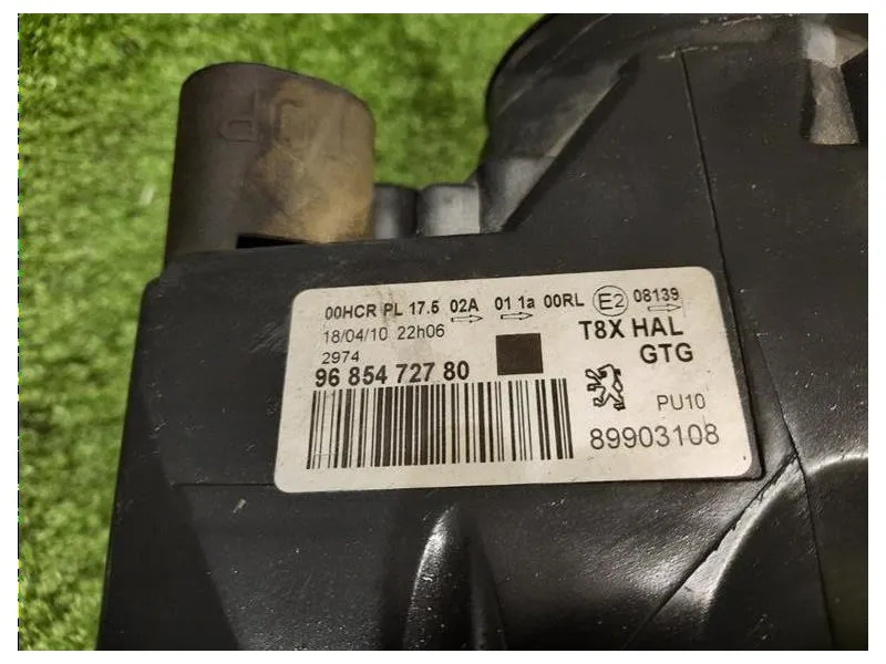 Proiettore ANT SX 9685472780 Peugeot 3008 I 2009