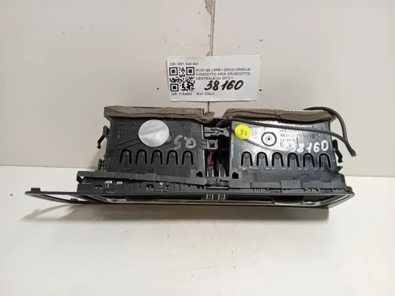 Griglia Condotto ARIA Cruscotto Centrale 8R1820951LLBFS Audi Q5 8RB 2012