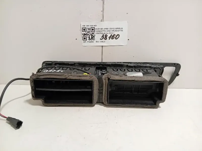 Griglia Condotto ARIA Cruscotto Centrale 8R1820951LLBFS Audi Q5 8RB 2012